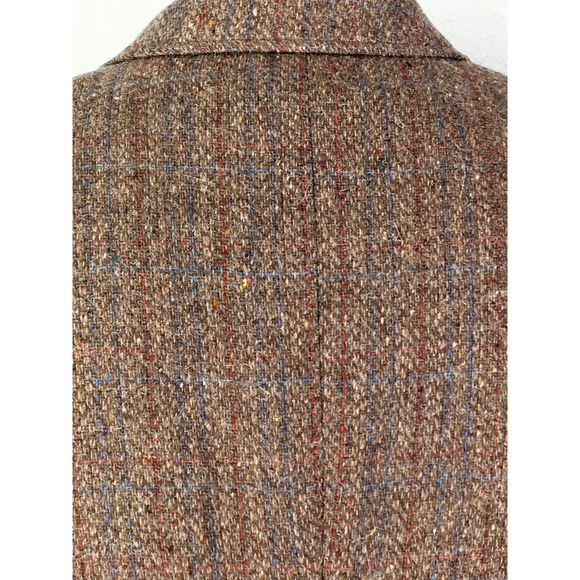 44R Levis USA Mens Vintage Pure Wool Tweed 2 Button Blazer Sport Coat Moss Brown - Picture 8 of 12